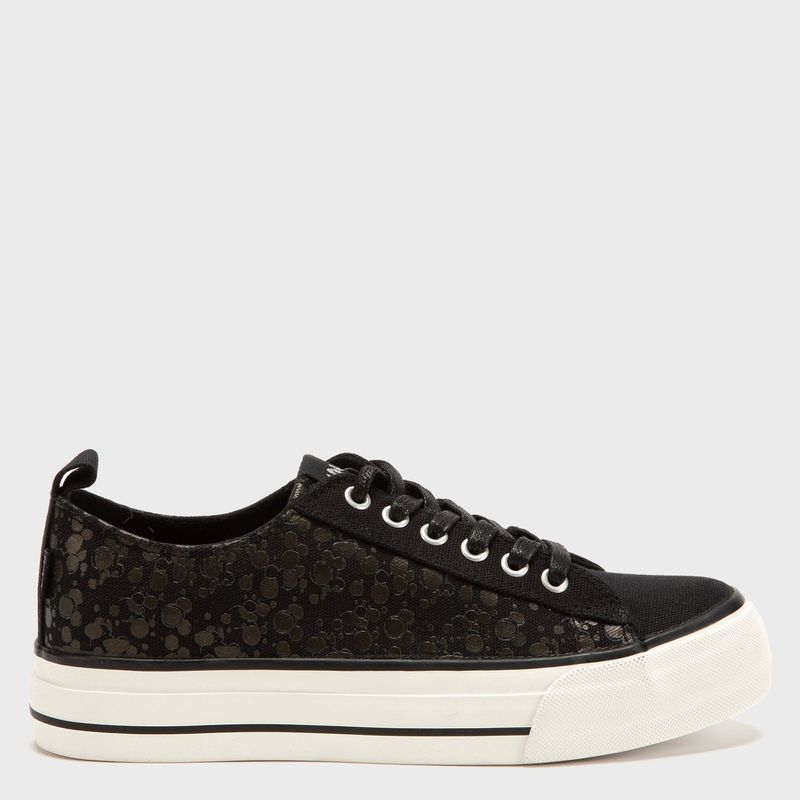 DISNEY - Zapatilla Urbana Mujer Negro Disney