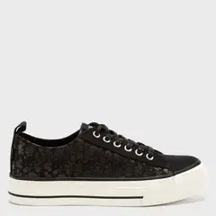 DISNEY - Zapatilla Urbana Mujer Negro