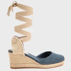 BASEMENT - Alpargata de cuña para mujer azul