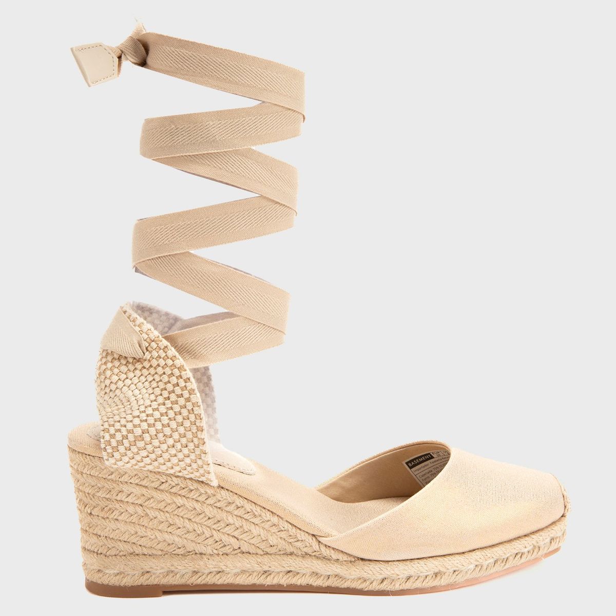 BASEMENT - Alpargatas de Cuña con Lazo para Mujer Basement