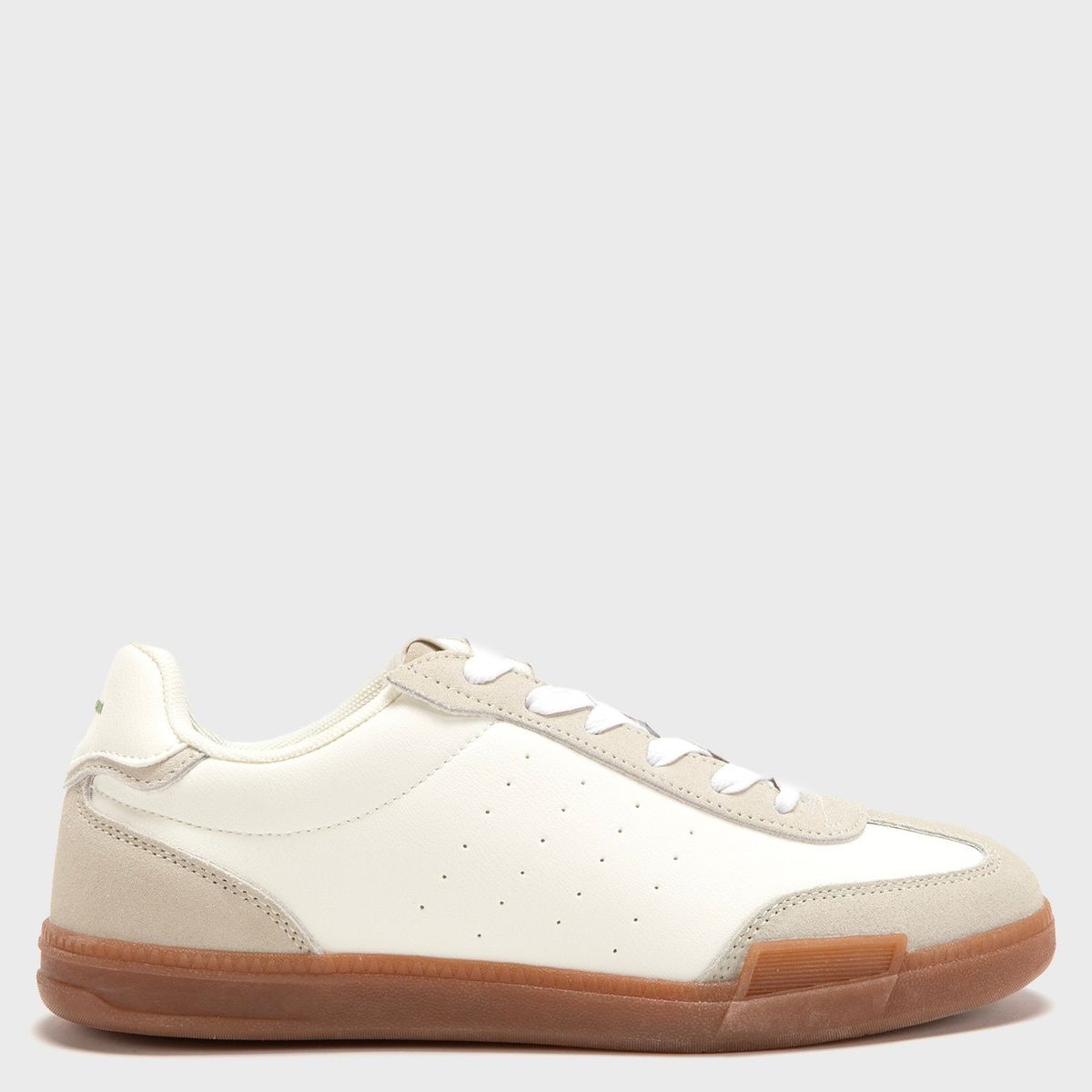 BASEMENT - Asombro Zapatilla Urbana Mujer Cuero Blanco Basement