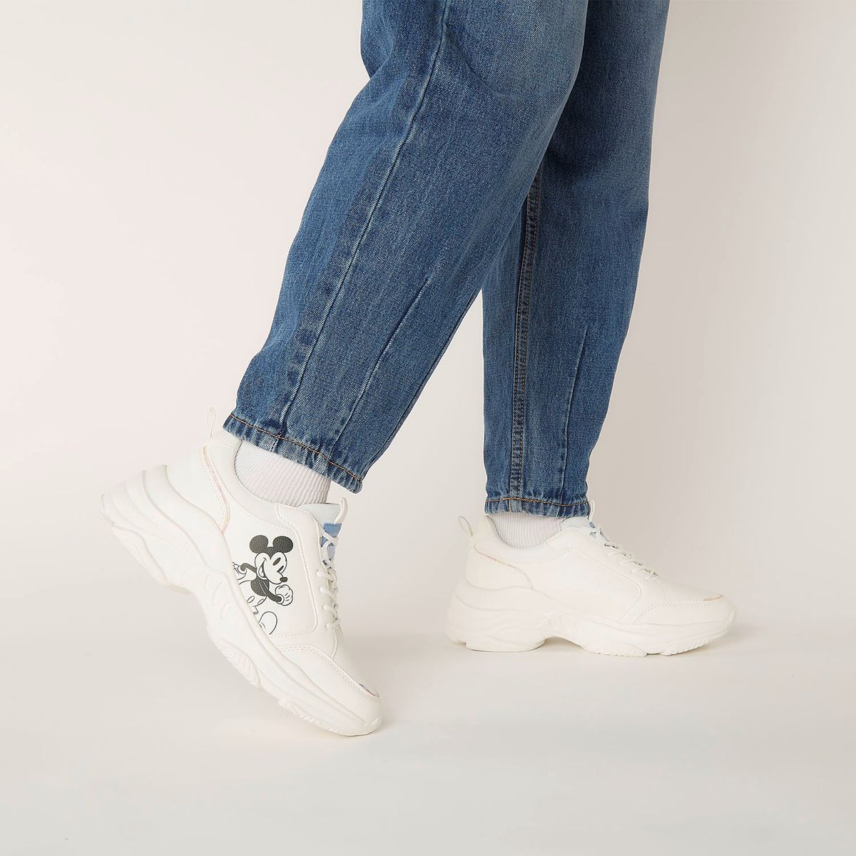 DISNEY - Zapatilla Urbana Mujer Blanco Disney