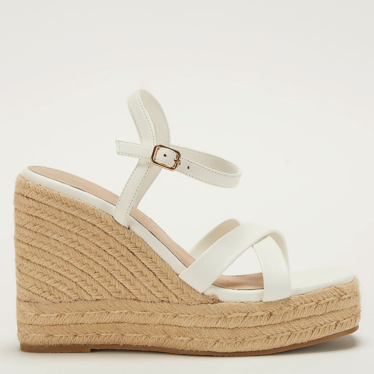 BASEMENT - Sandalia Mujer Blanco Basement