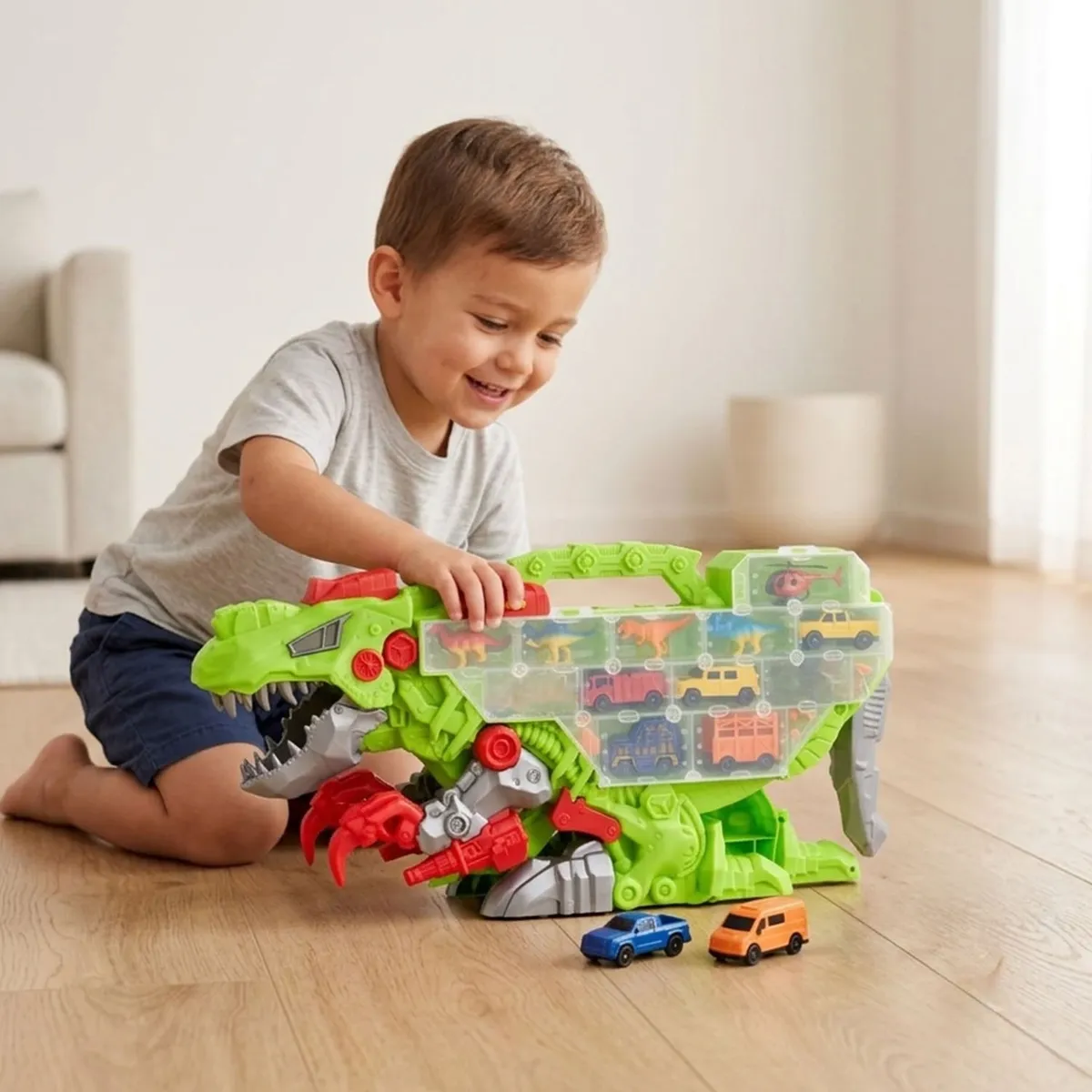KIDS N PLAY - Dinosaurio Maletín Transportador  Kids N Play