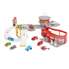 KIDS N PLAY - Set Estacion De Rescate Con 13 Vehiculos