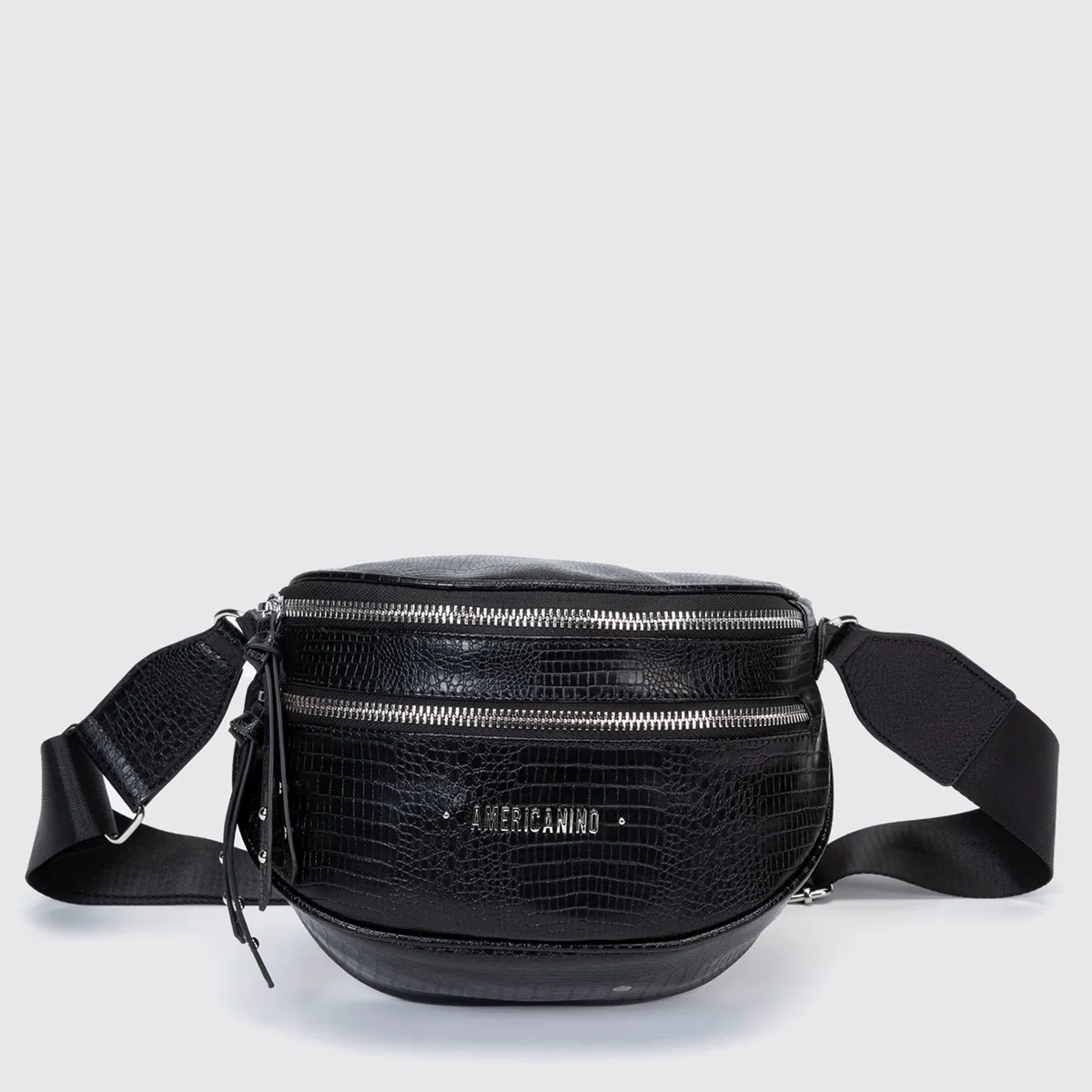 AMERICANINO - Banano Americanino con Doble Cierre y Correa Ajustable