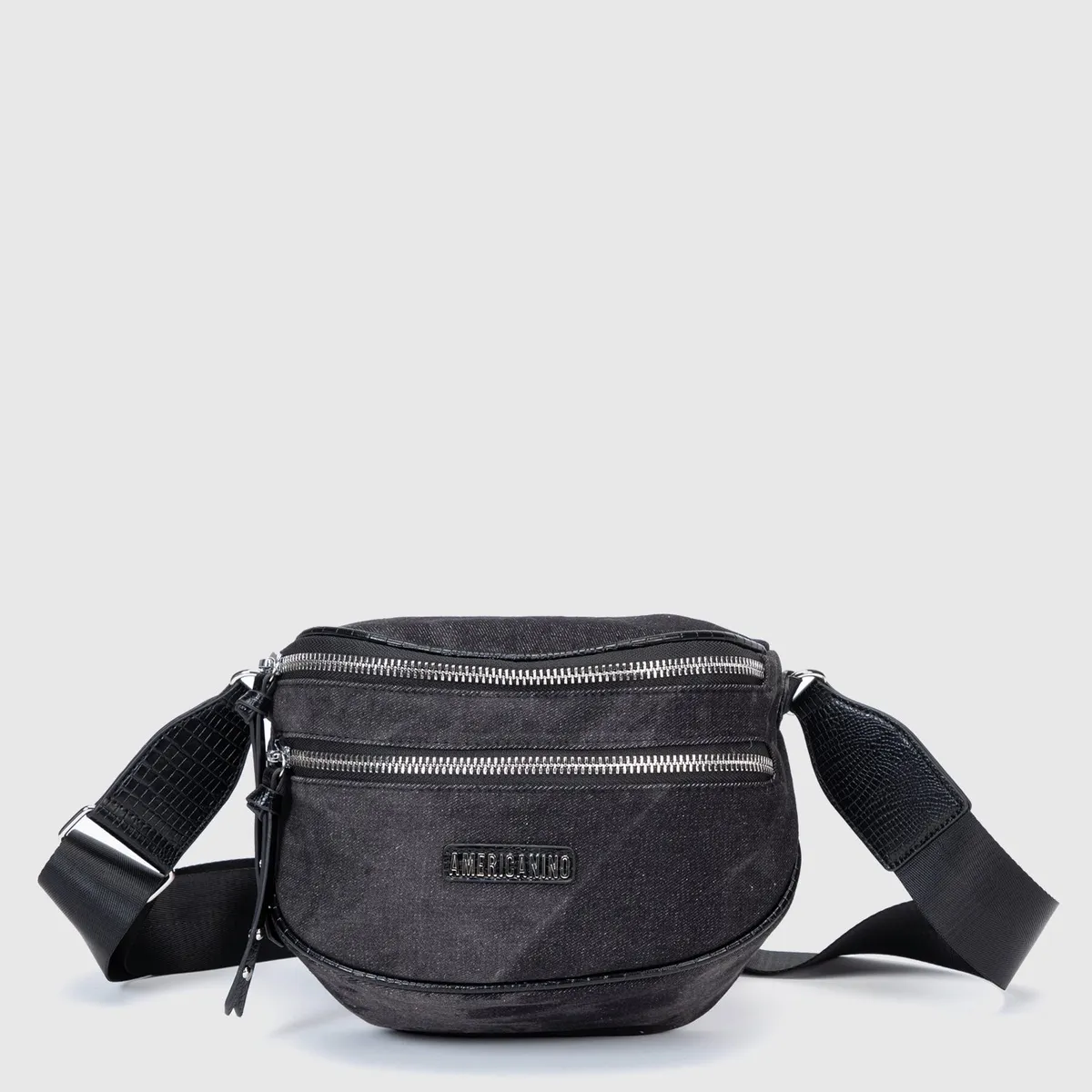 AMERICANINO - Banano Americanino con Doble Cierre y Correa Ajustable