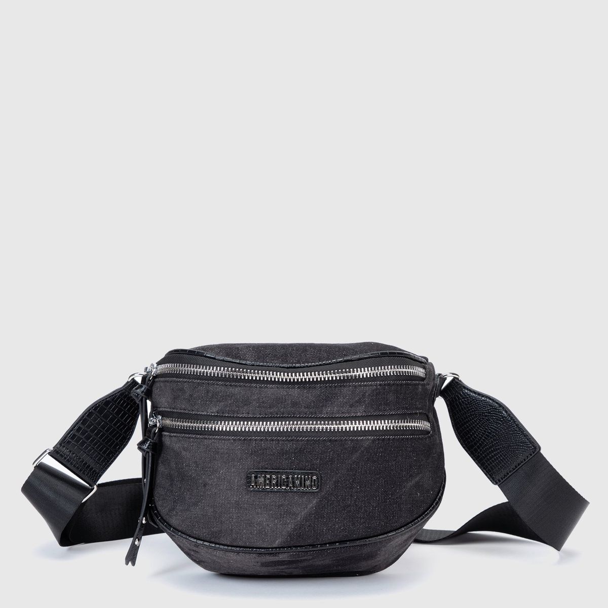 AMERICANINO - Banano Americanino con Doble Cierre y Correa Ajustable