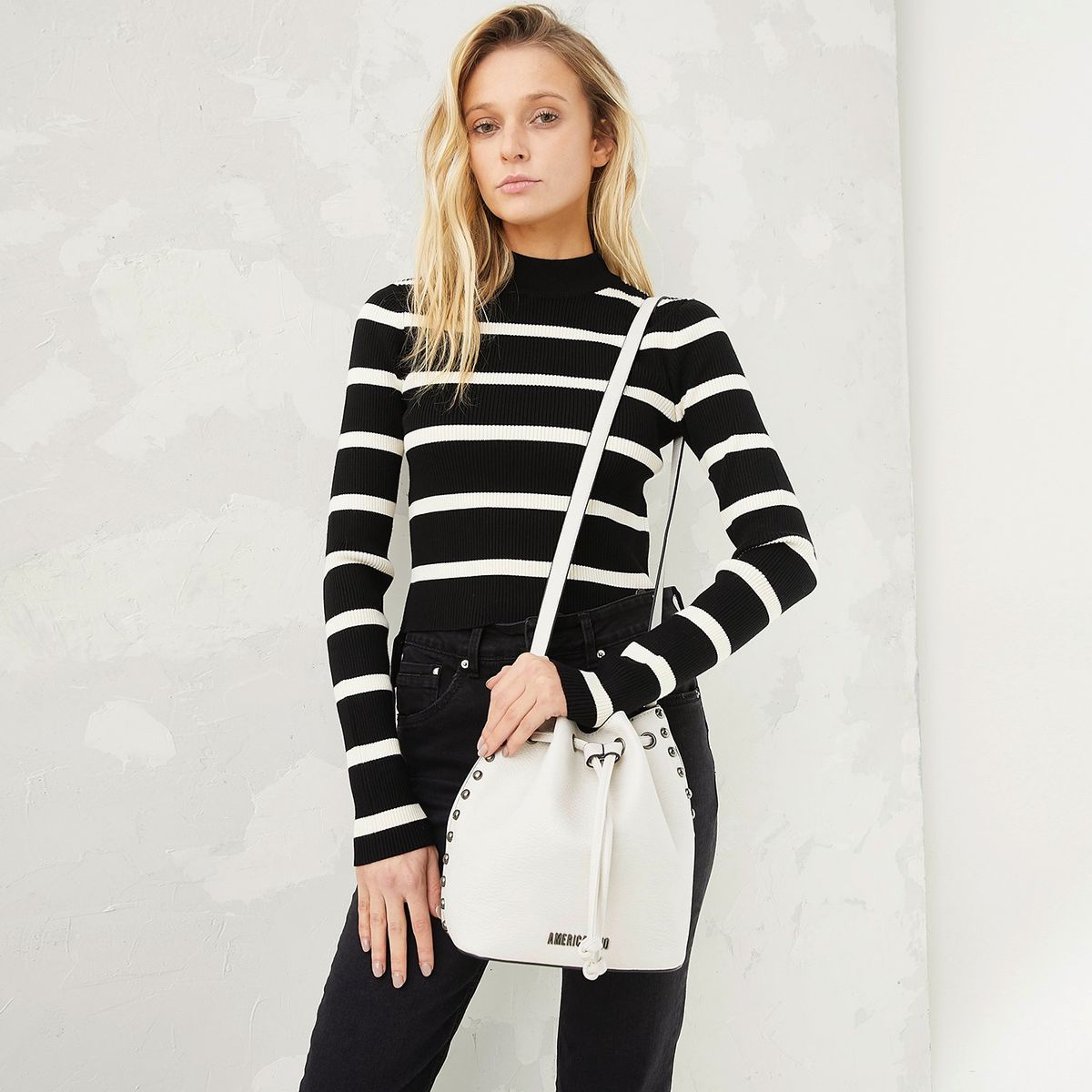 AMERICANINO - Cartera Americanino Mujer Saco Cierre de Cordón