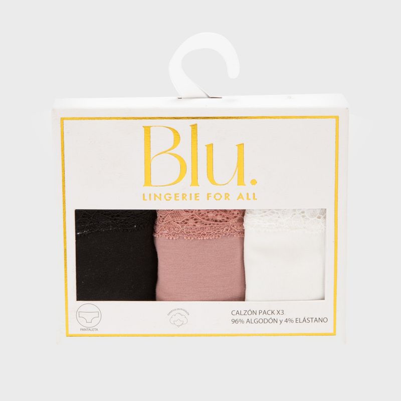 BLU - Pack De 3 Calzones Mujer Blu