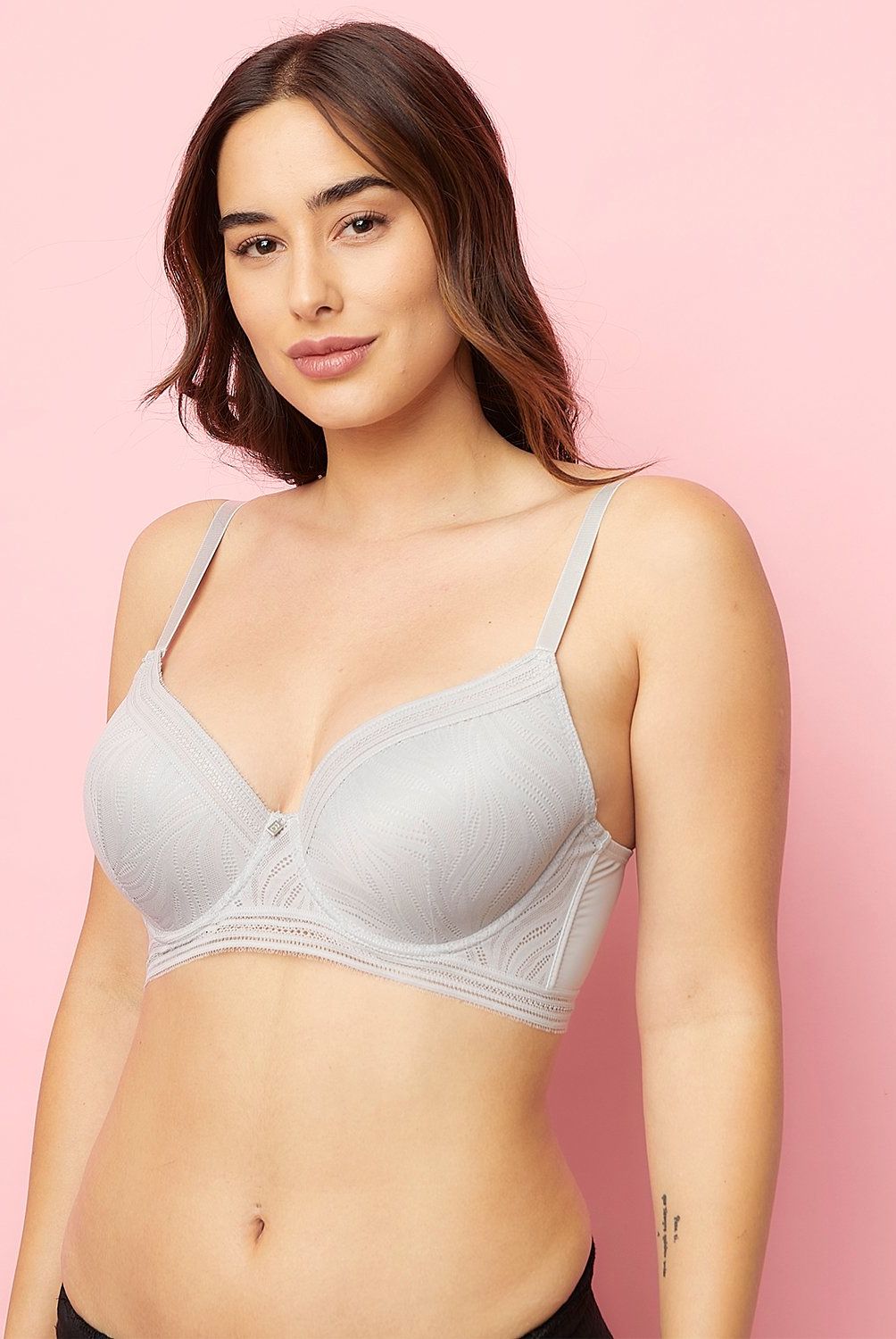 BLU - Sostén Mujer Blu Encaje con Relleno y Arco