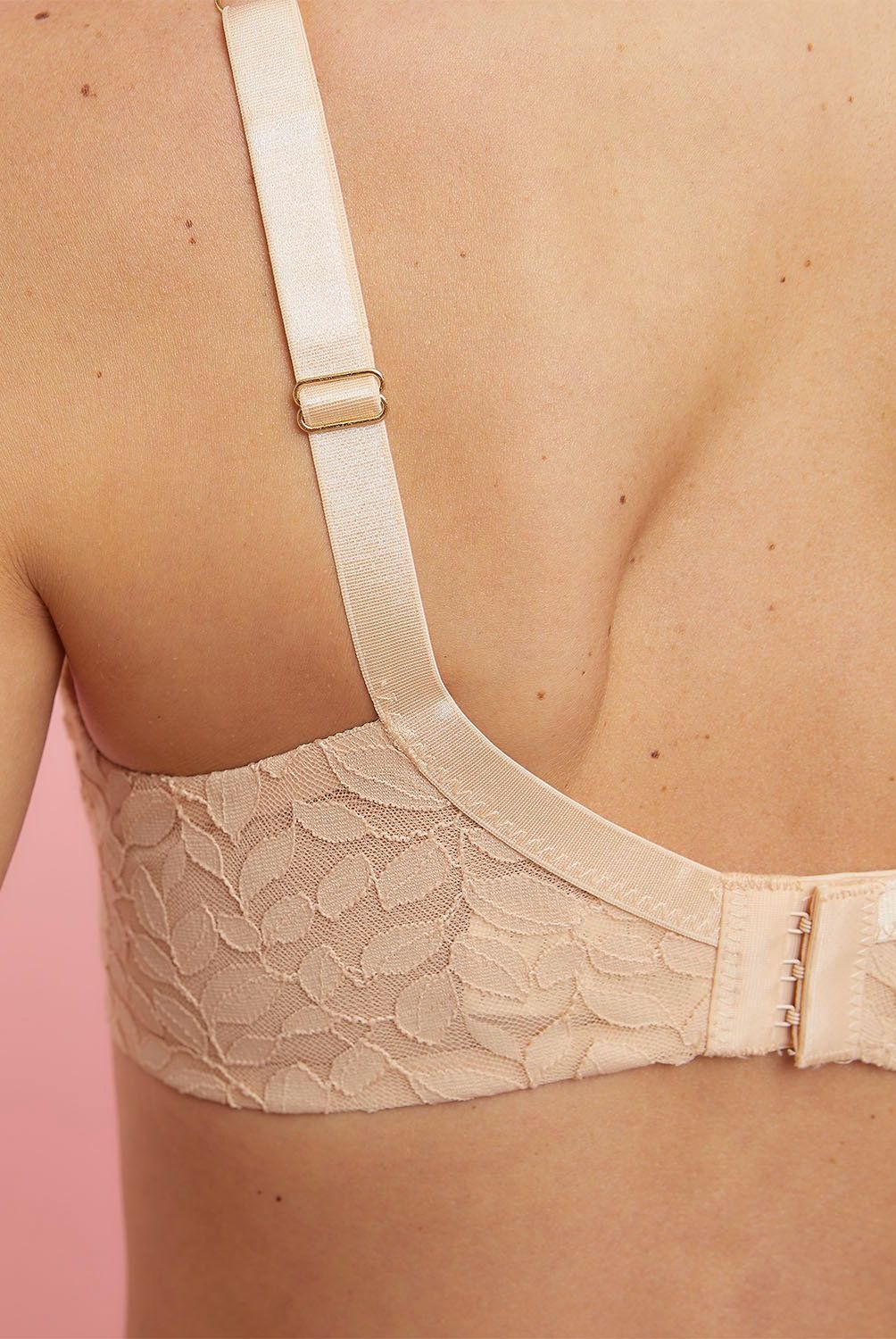 BLU - Sostén Minimizer Blu Encaje Mujer Poliamida y Elastano