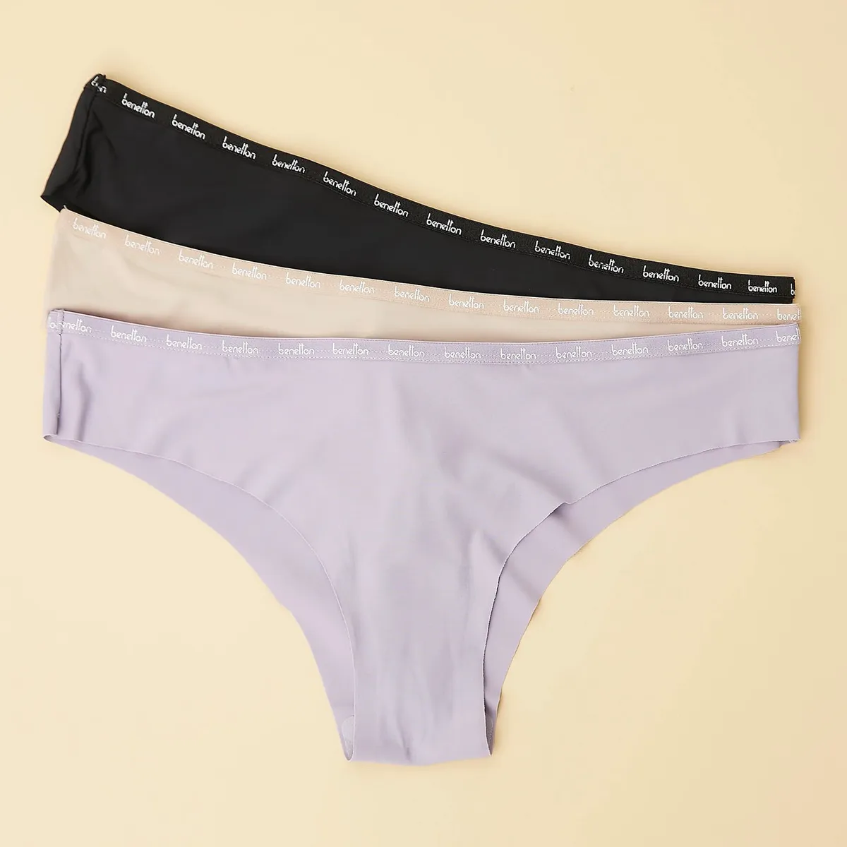 BENETTON - Pack De 3 Calzones Bikini Microfibra Mujer Benetton