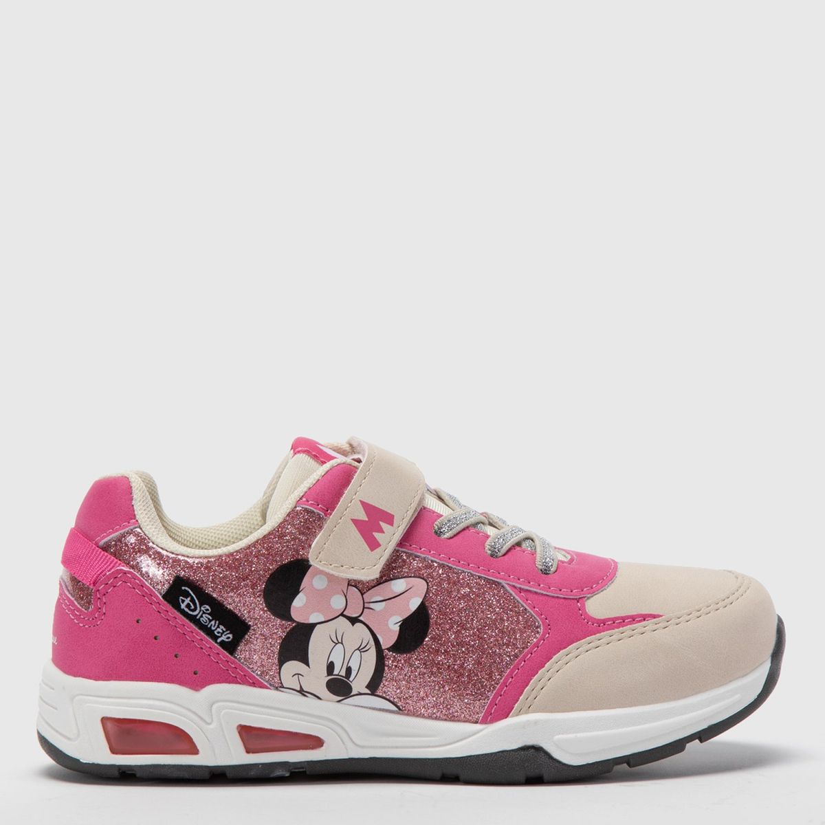 DISNEY - Zapatilla Urbana Niña Con Luces Rosado (22 a 30) Disney