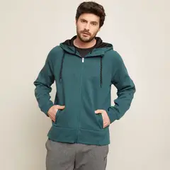 FRATTA - Polerón Deportivo con Gorro y Cierre Completo Hombre