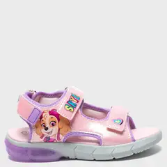 PAW PATROL - Sandalia Niña con Luces Rosado (22 a 30)