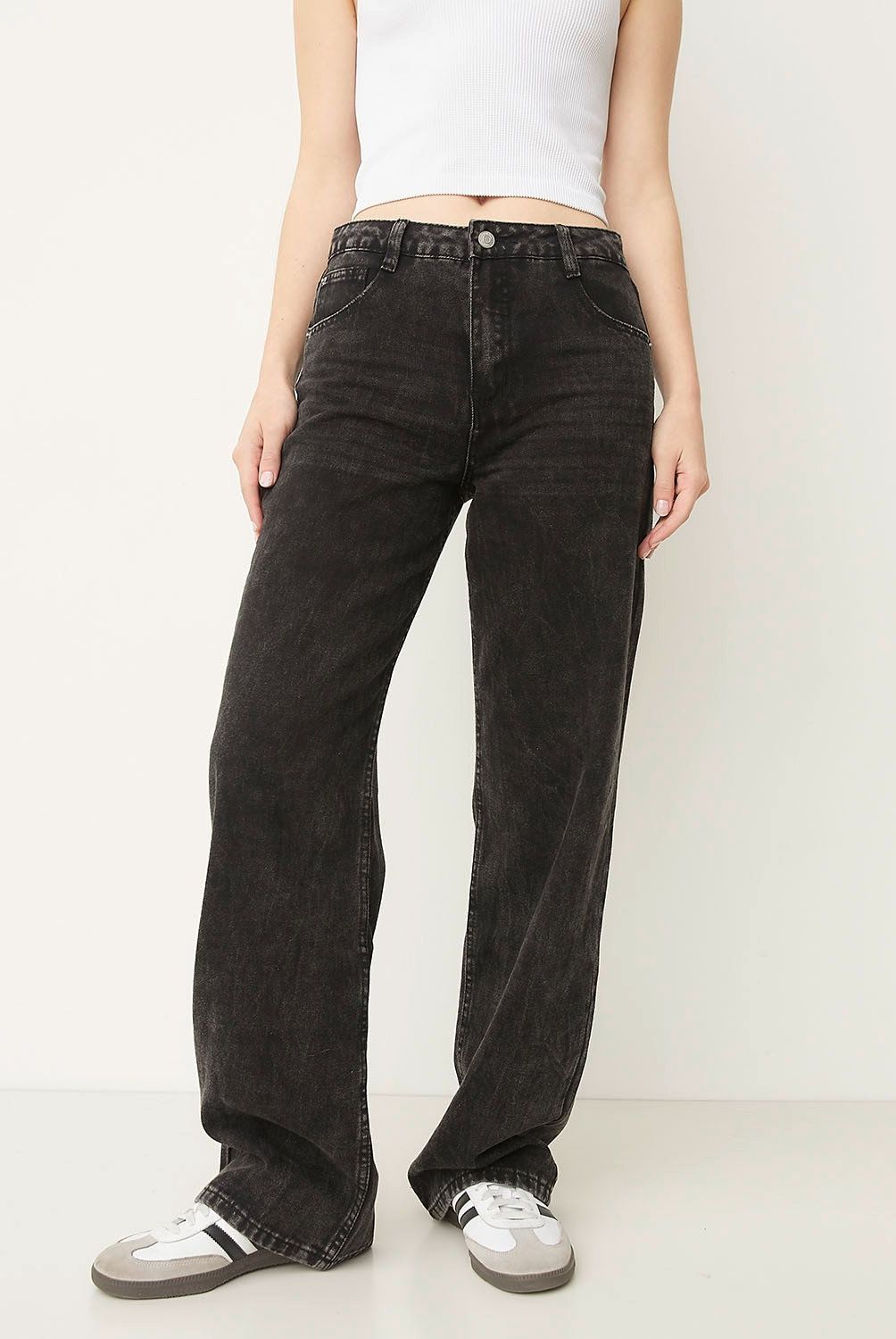 SYBILLA - Jeans Baggy Tiro Alto Mujer Sybilla