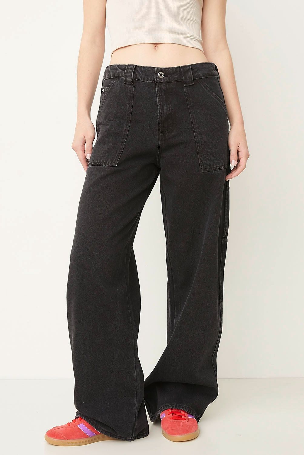 SYBILLA - Jeans Loose Fit Tiro Medio Mujer Sybilla Algodón