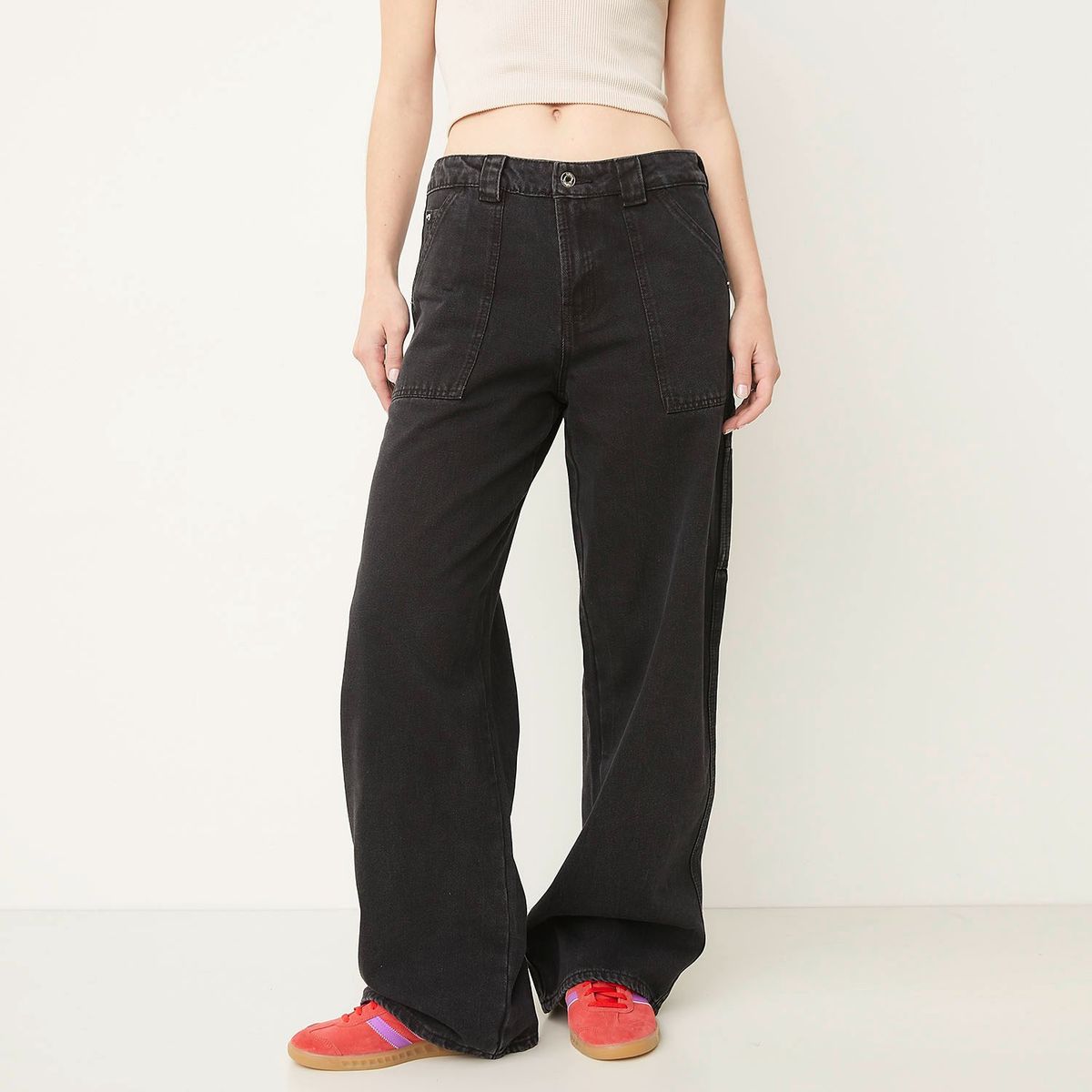 SYBILLA - Jeans Loose Fit Tiro Medio Mujer Sybilla Algodón