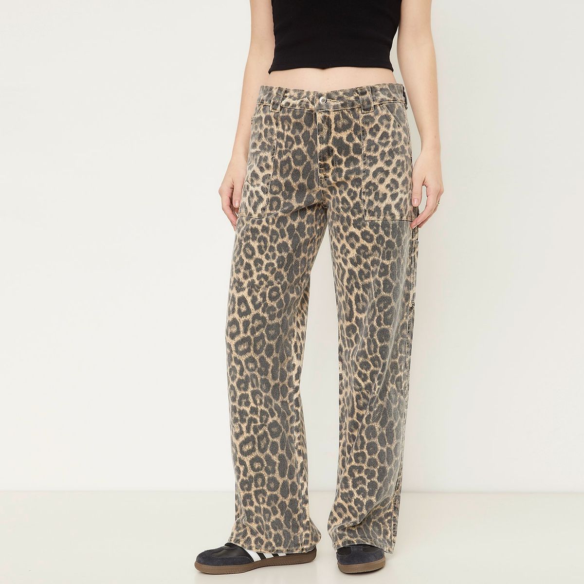 SYBILLA - Jeans Loose Fit Tiro Medio Mujer Sybilla Algodón