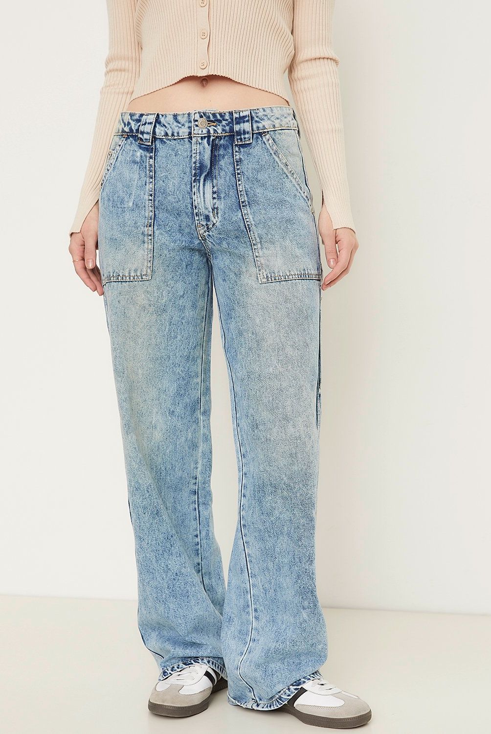 SYBILLA - Jeans Loose Fit Tiro Medio Mujer Sybilla Algodón
