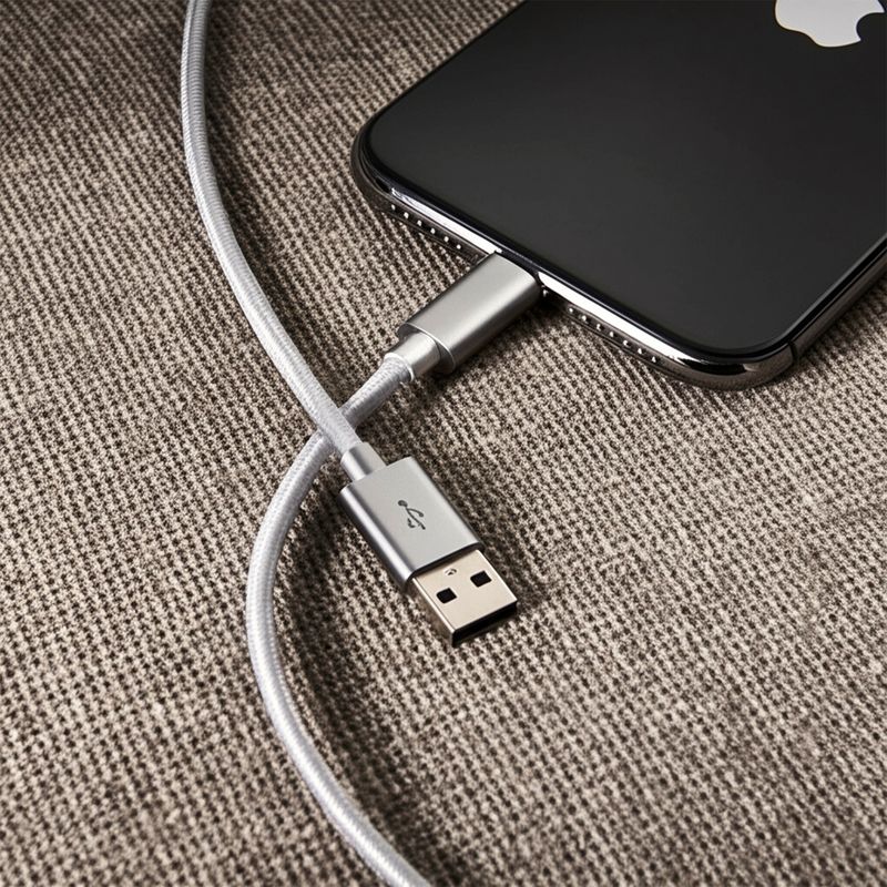 DDESIGN - Cable USB-A a USB-C Ddesign 3 Metros Plateado
