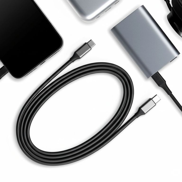 Cable USB-C a USB-C 2 Metros Gris