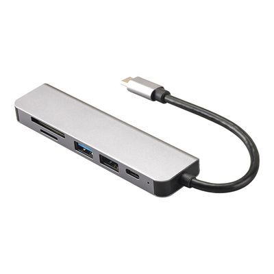 Imagen 2 del producto Hub Multipuerto USB-C a USB-A, HDMI y Lector de Tarjetas Gris