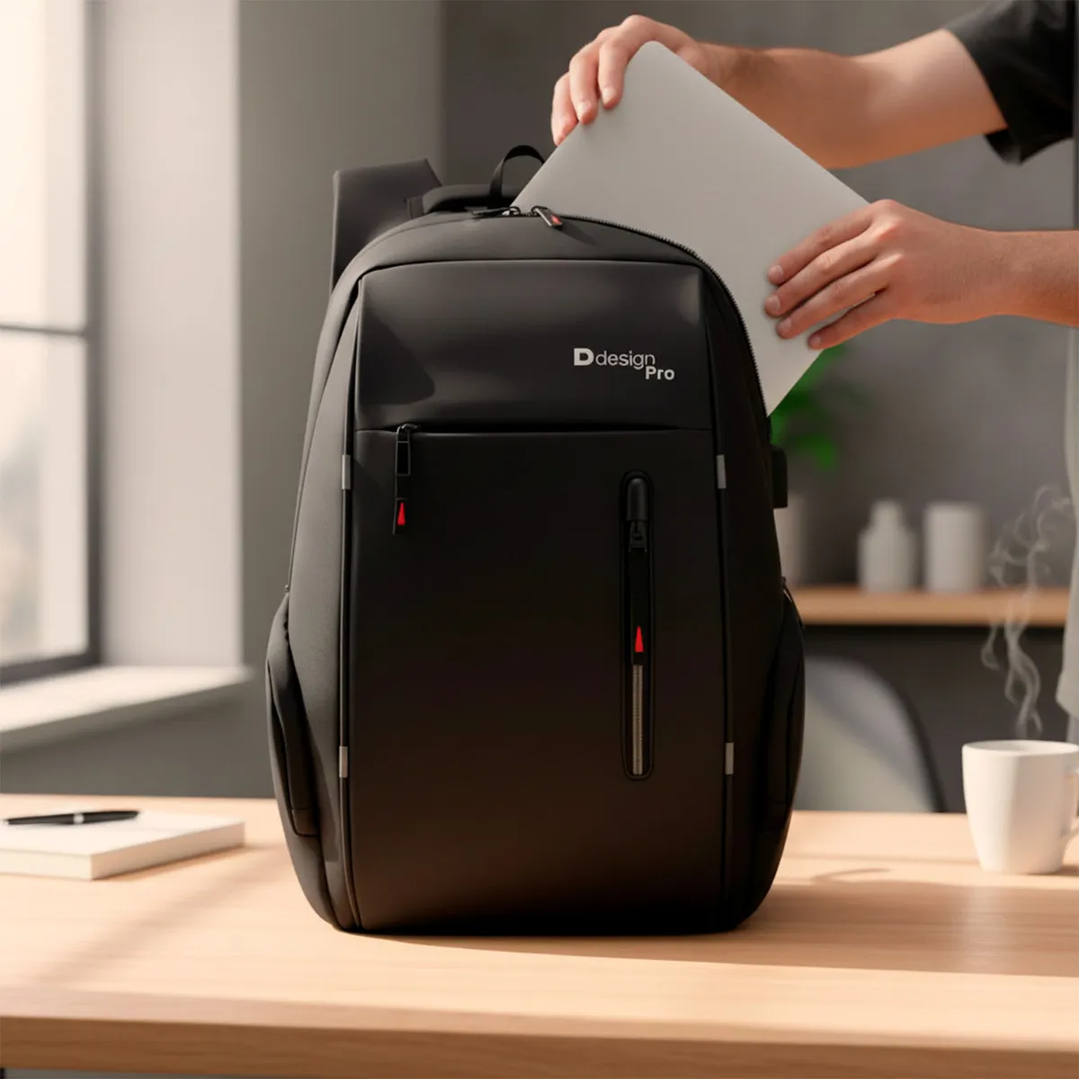 DDESIGN - Mochila Deportiva Ddesign para Notebook 15 Pulgadas Unisex Negra