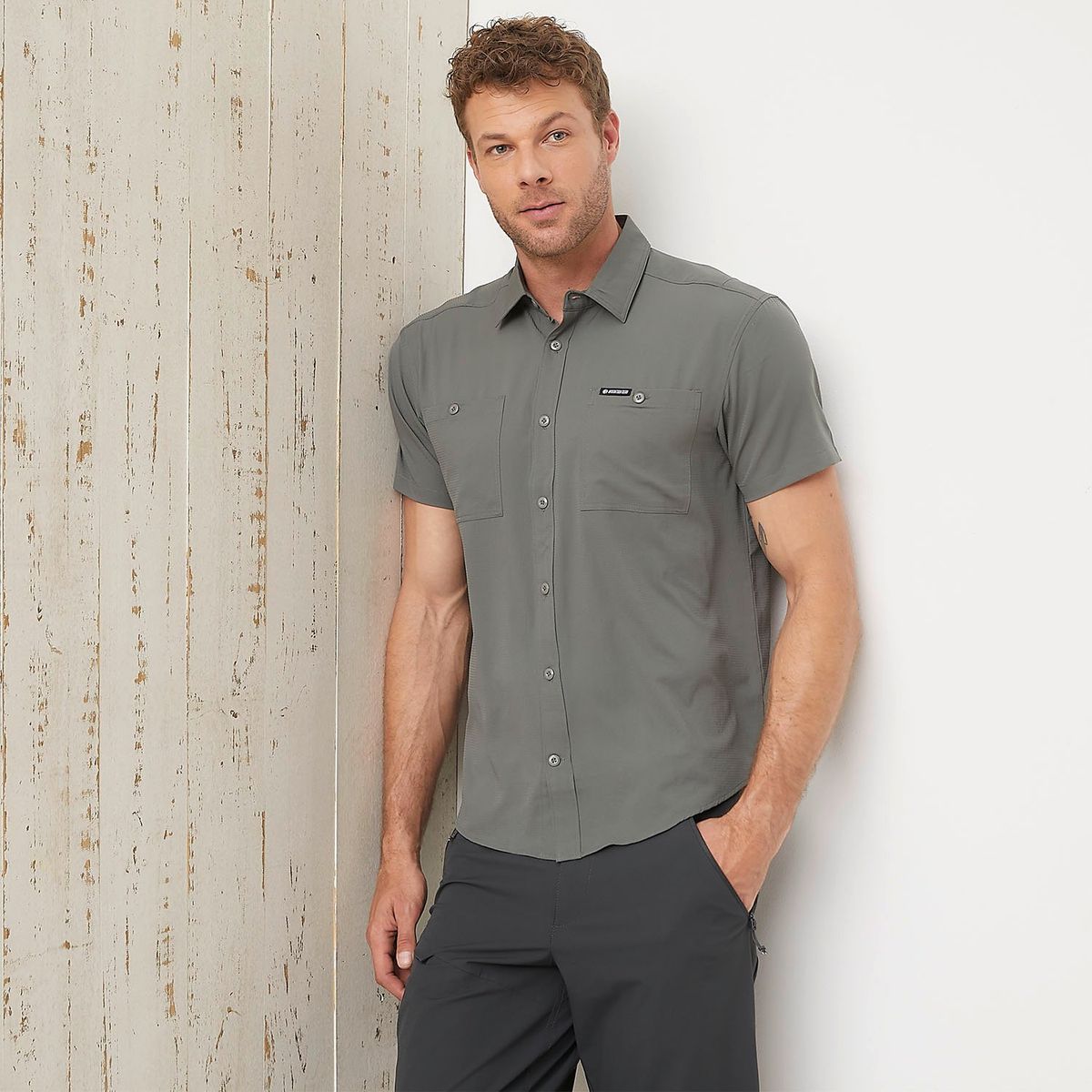 MOUNTAIN GEAR - Camisa Outdoor Hombre Mountain Gear Manga Corta