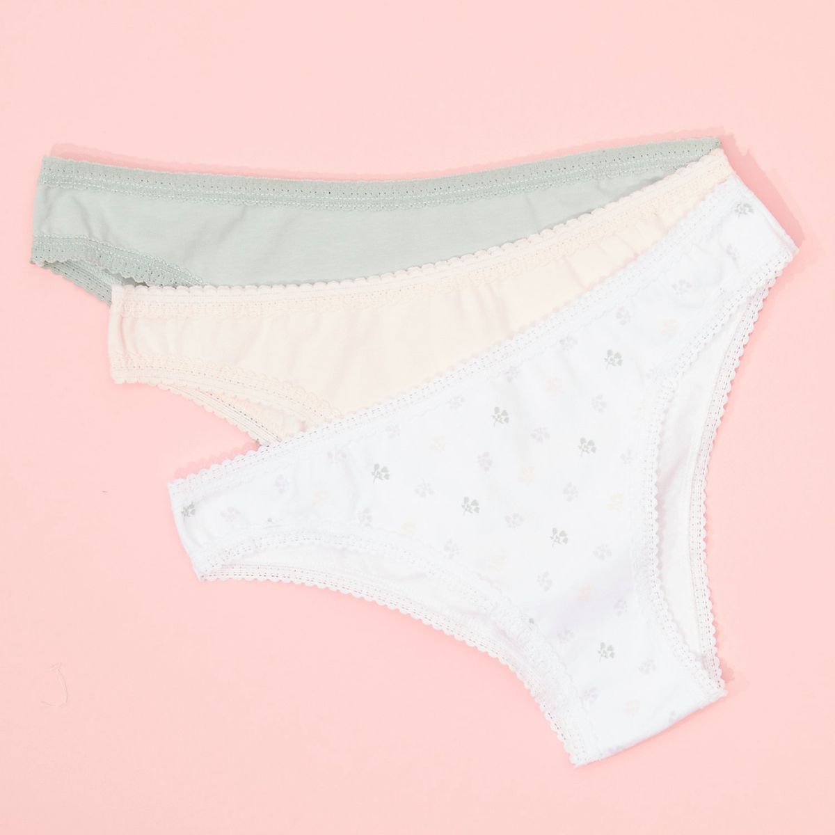 SYBILLA - Pack de 3 Calzones Bikini Mujer Sybilla Algodón