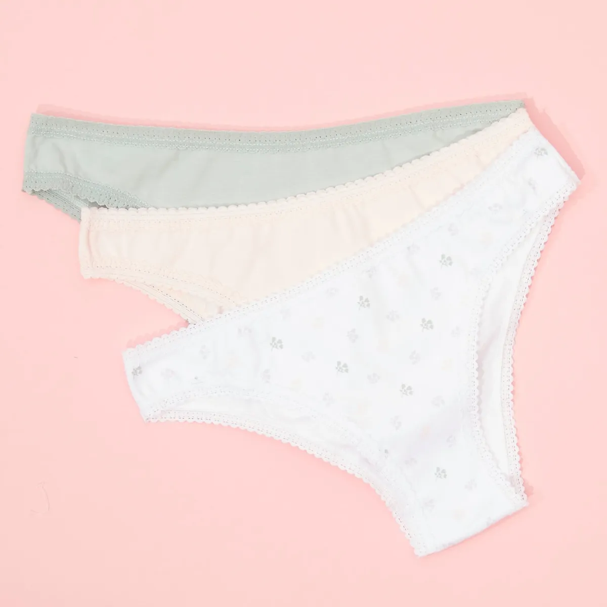 SYBILLA - Pack de 3 Calzones Bikini Mujer Sybilla Algodón