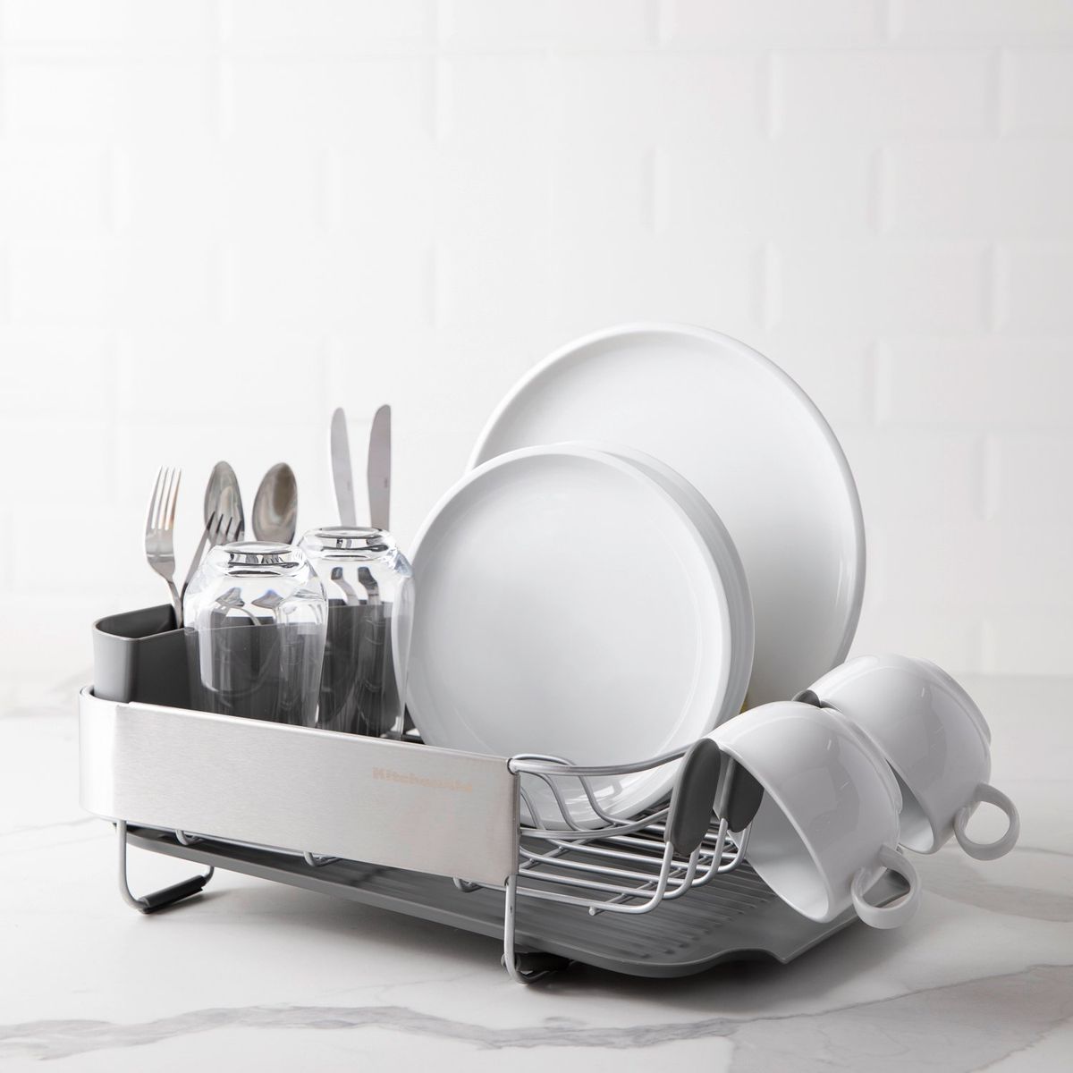 KITCHENAID - Secaplatos Escurridor Compacto 15x32 cm KitchenAid