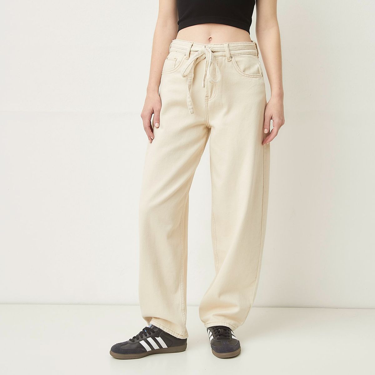 SYBILLA - Jeans Sybilla Balloon Tiro Alto Mujer Algodón