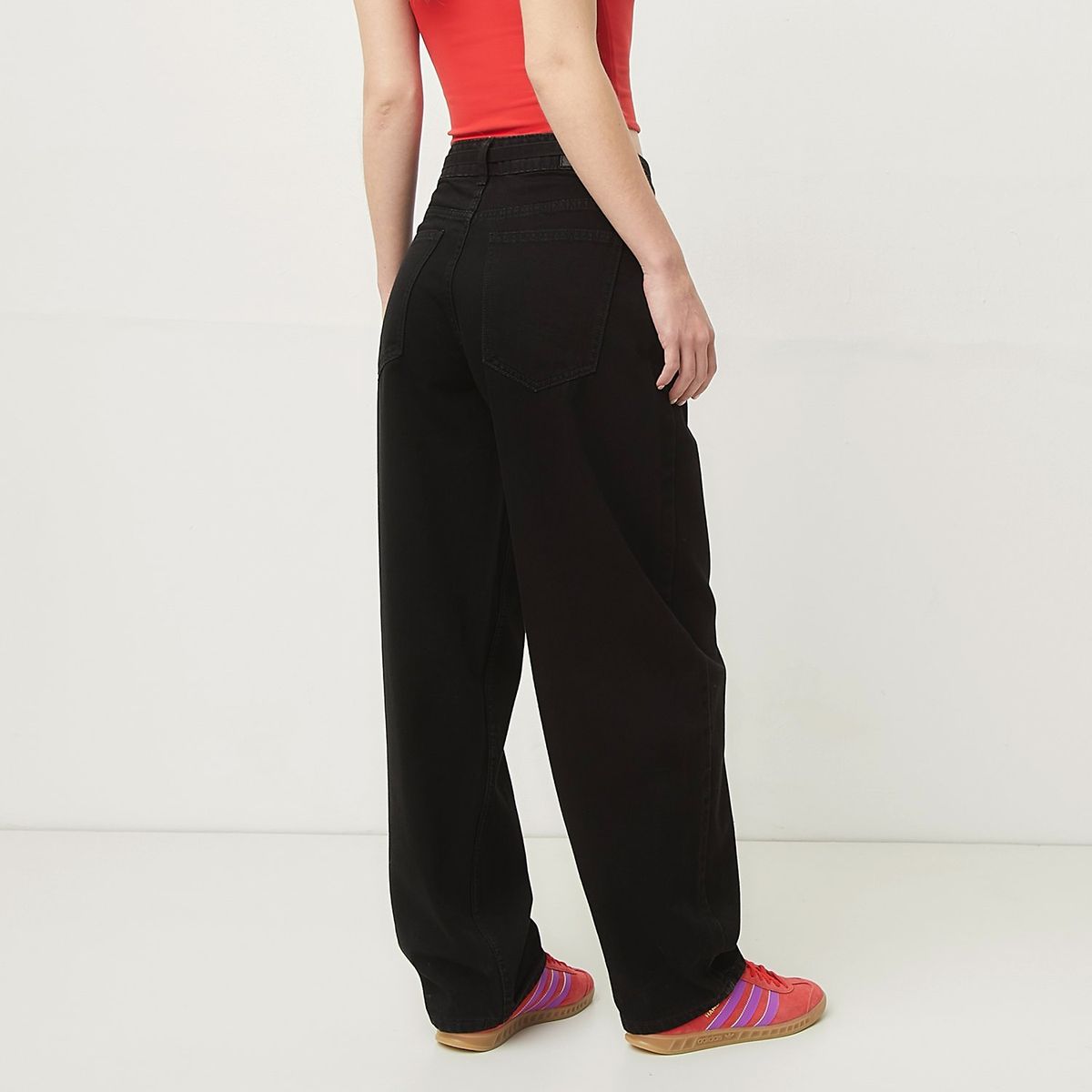 SYBILLA - Jeans Balloon Tiro Alto Mujer Sybilla