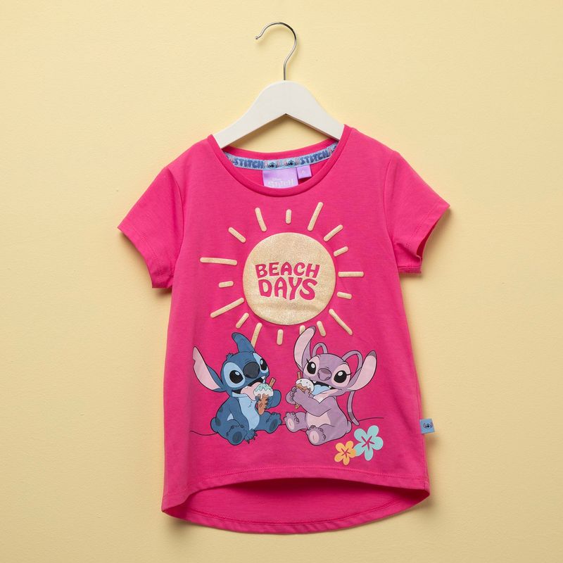 LILO & STITCH - Polera de Algodón para Niña Lilo & Stitch