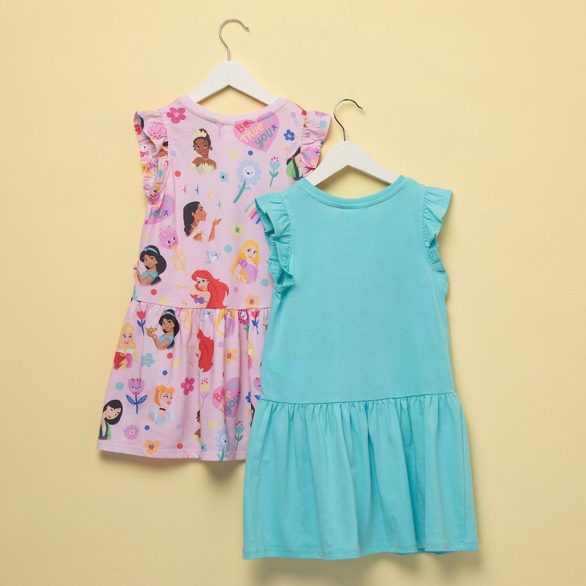 PRINCESAS - Pack 2 Vestidos Niña Algodón Princesas Disney