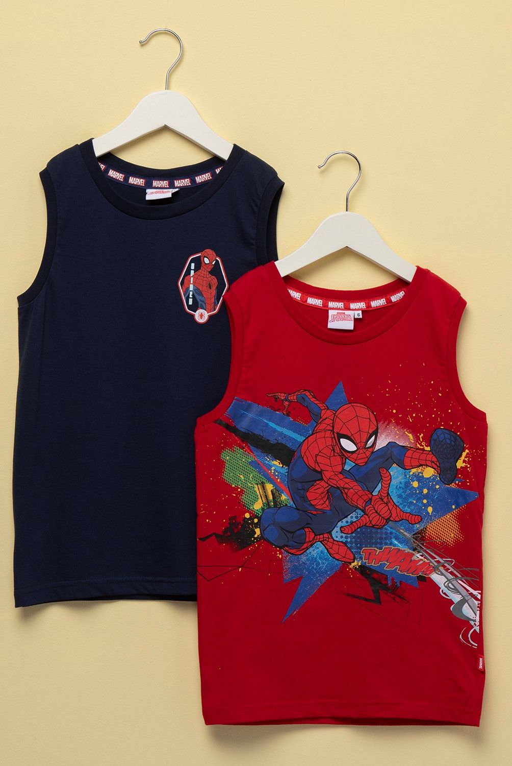 MARVEL - Pack 2 Poleras Niño Algodón SpiderMan