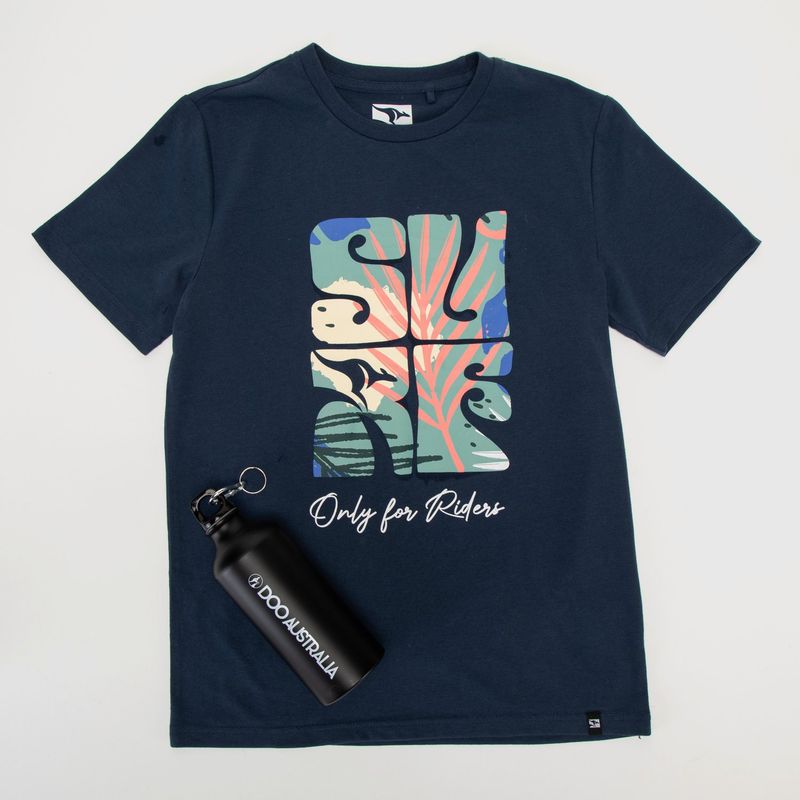 DOO AUSTRALIA - Pack Polera Manga Corta y Botella de Aluminio Doo Australia Niño