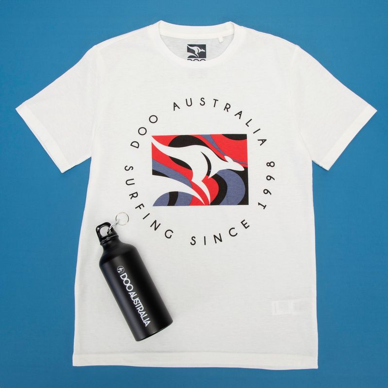 DOO AUSTRALIA - Pack Polera Manga Corta y Botella de Aluminio Doo Australia Niño