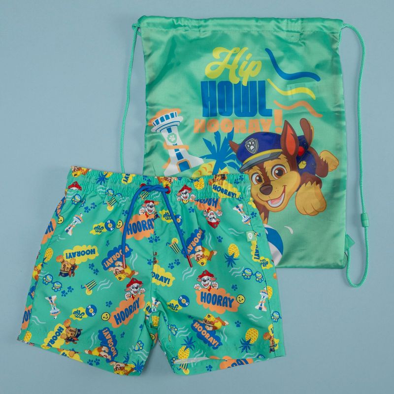 PAW PATROL - Conjunto Traje de Baño y Bolso Paw Patrol Niño
