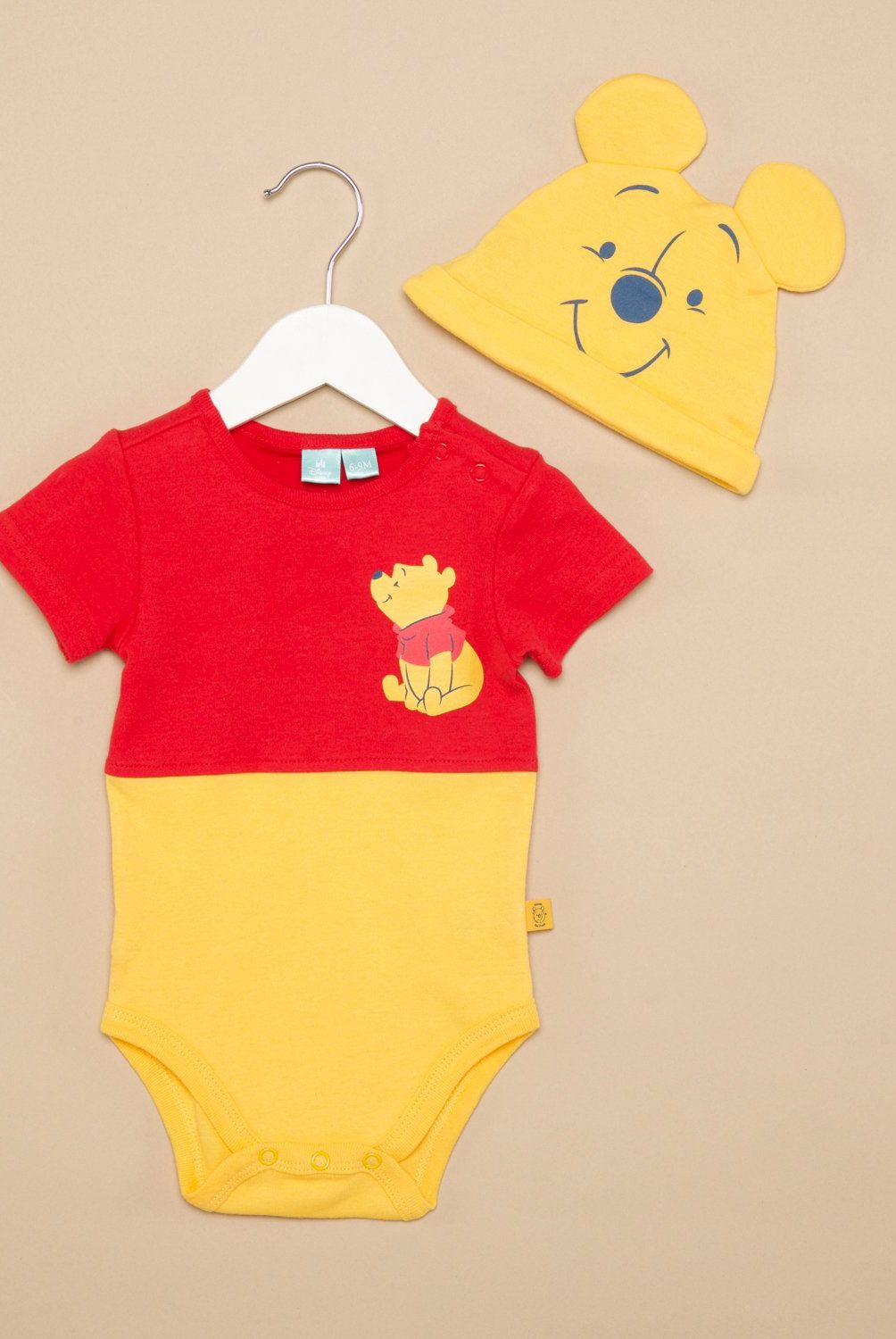 WINNIE THE POOH - Body Más Gorro Bebé Niño Winnie The Pooh