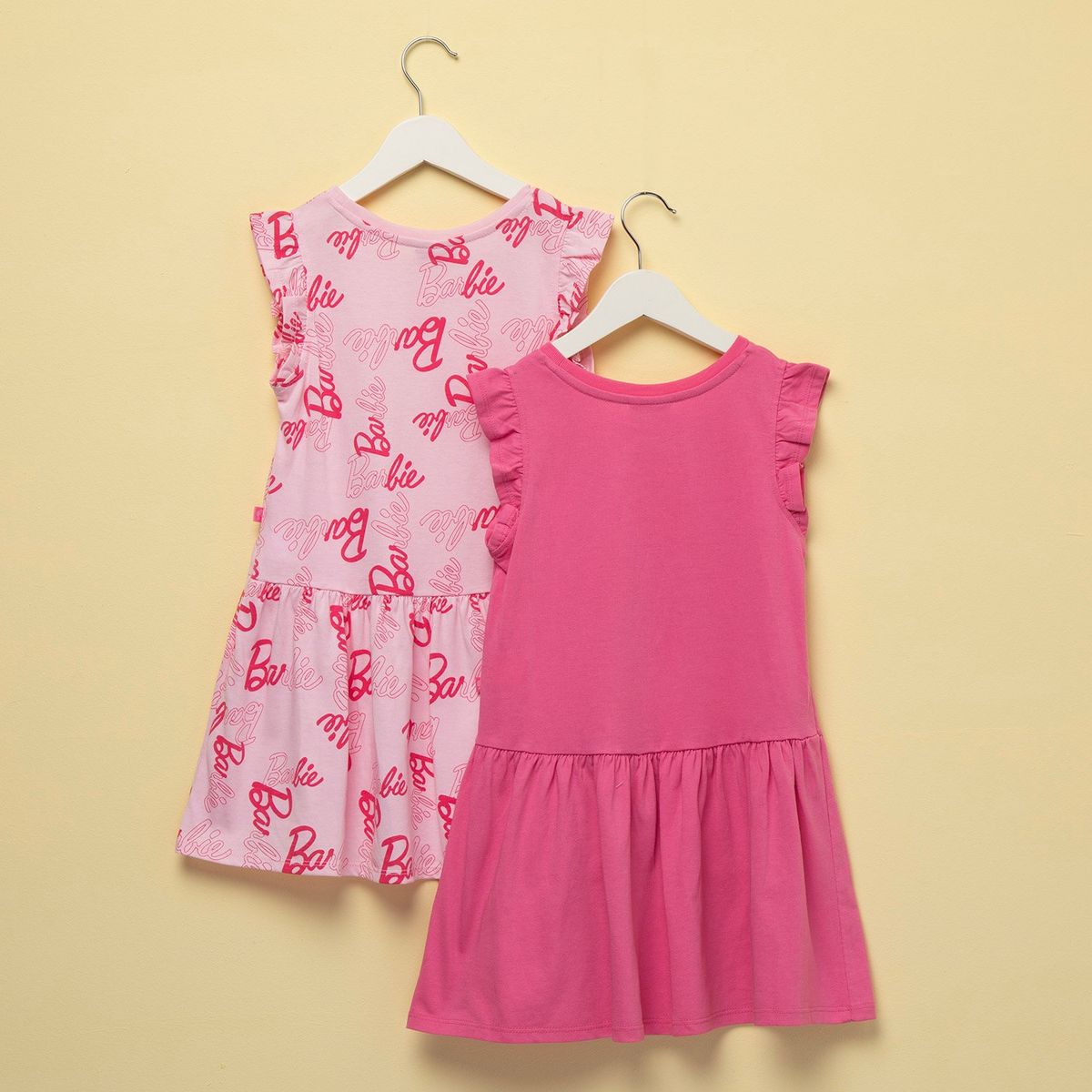 BARBIE - Pack 2 Vestidos Barbie Algodón Niña