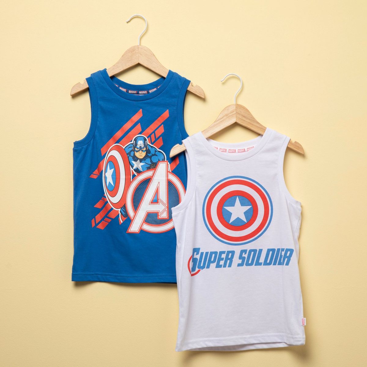 AVENGERS - Pack 2 Poleras Niño Algodón Avengers