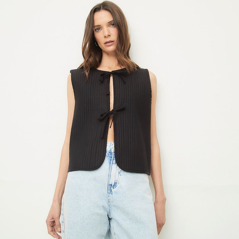 BASEMENT - Chaqueta Vest Mujer Basement