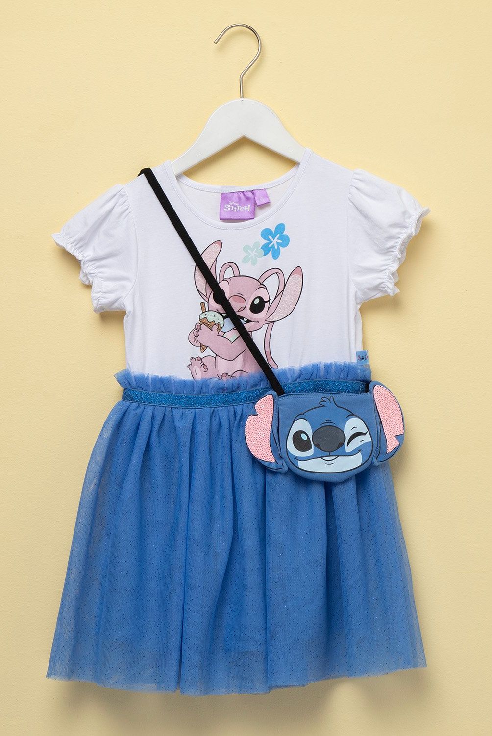 LILO & STITCH - Conjunto Vestido y Cartera Lilo & Stitch Niña
