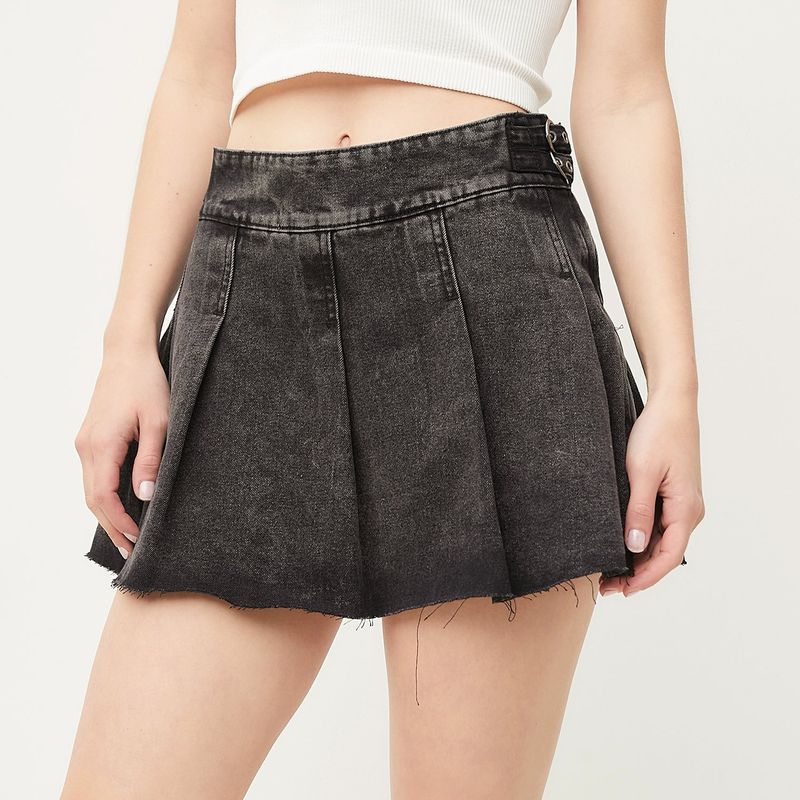 SYBILLA - Falda Mini Jean Mujer