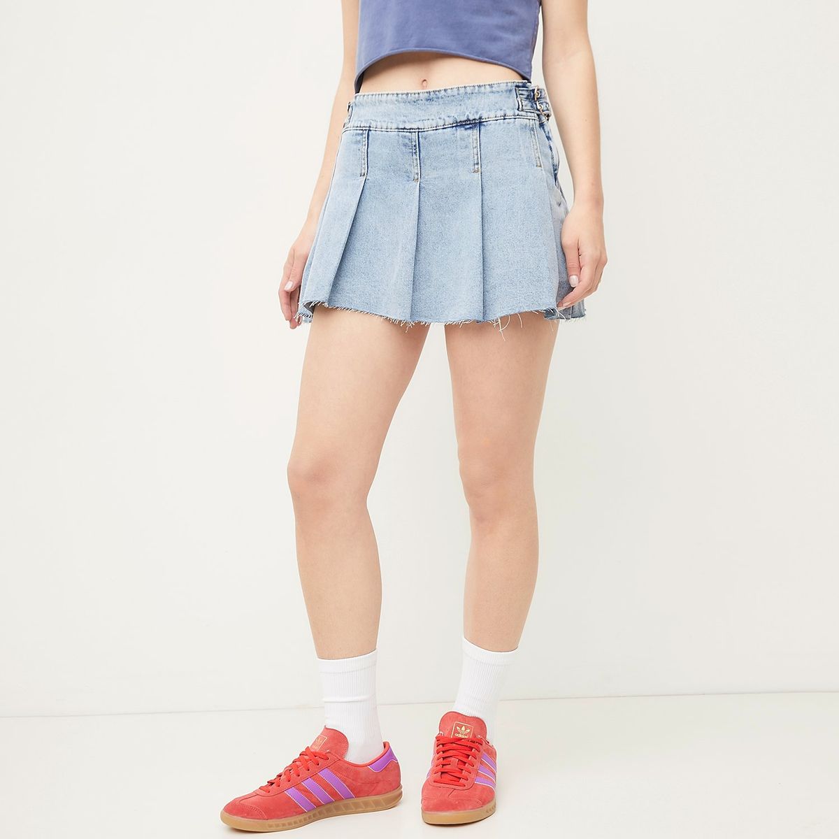 SYBILLA - Falda Mini Jean Mujer