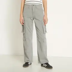 SYBILLA - Jeans Cargo Tiro Alto Mujer