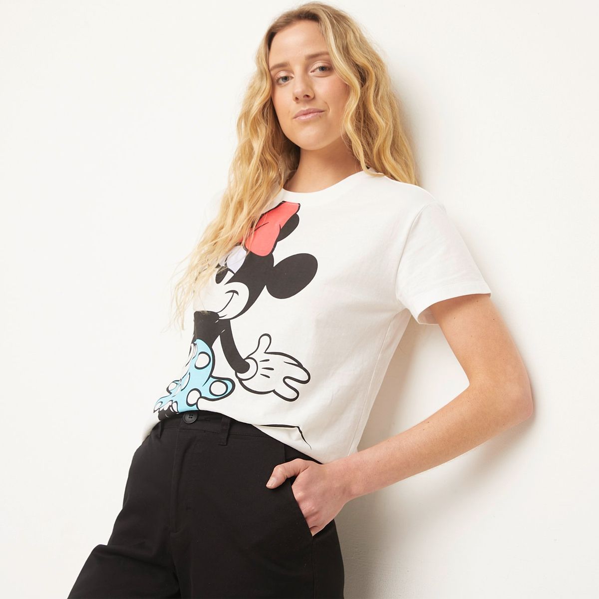 SYBILLA - Polera Disney Manga Corta Algodón Mujer Sybilla